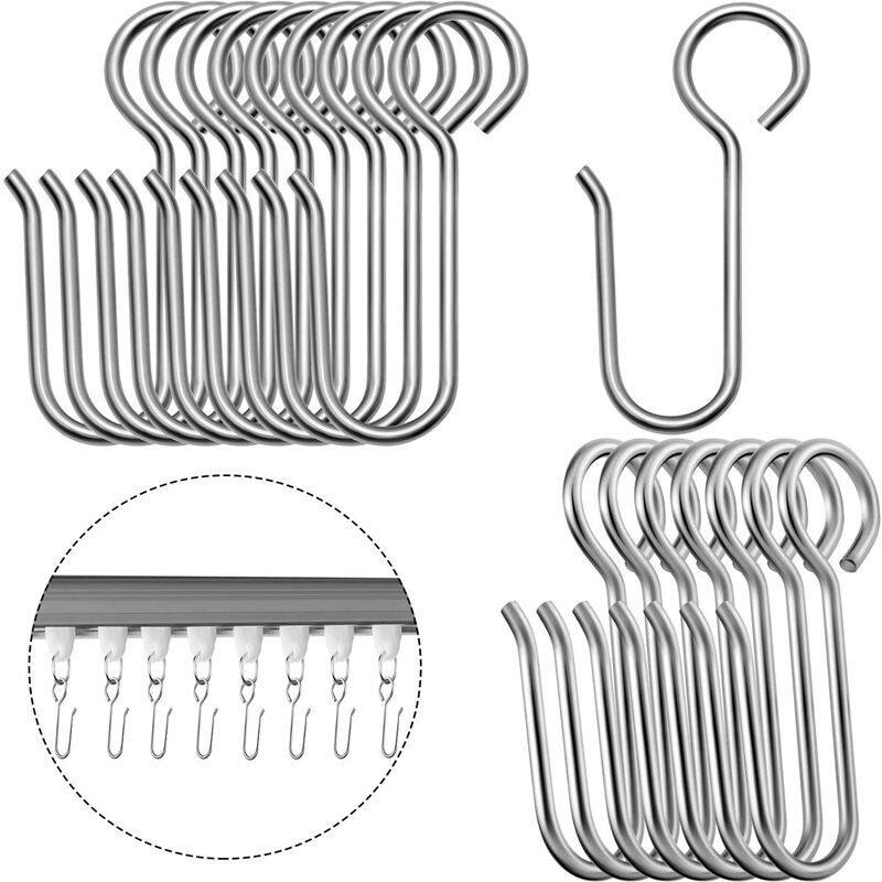 Metal hook set curtain easy replacement hook accessories stainless steel hook Roman curtain replacement track hook