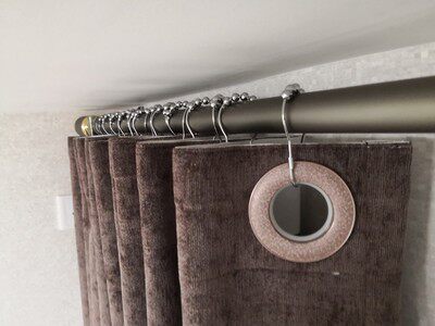 Roman rod curtain ring extended hook, sliding bead hook not long enough curtain ring extended hook curtain rod shower curtain five bead hook