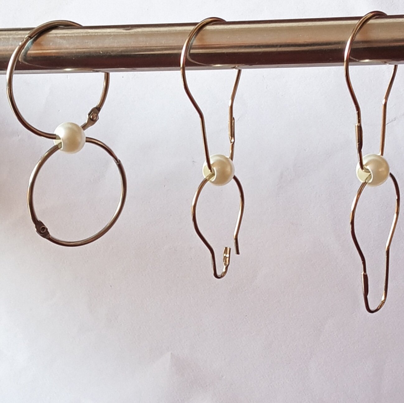 Shower curtain opening lotus swing extended hook, water curtain extended hook, 8-shaped hook, movable mouth long string hook, rod hook